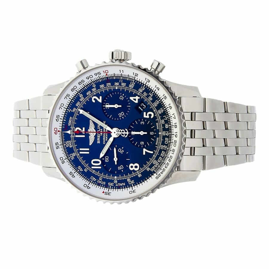 Erschwingliche Replica Uhr: Breitling Navitimer B01, blaues Zifferblatt, limitierte Edition – Bild 3