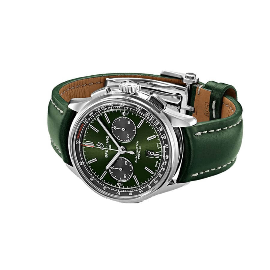 Faszinierende Replica Uhr: Breitling Premier B01, grün, Chronograph, 42 Bentley – Bild 3
