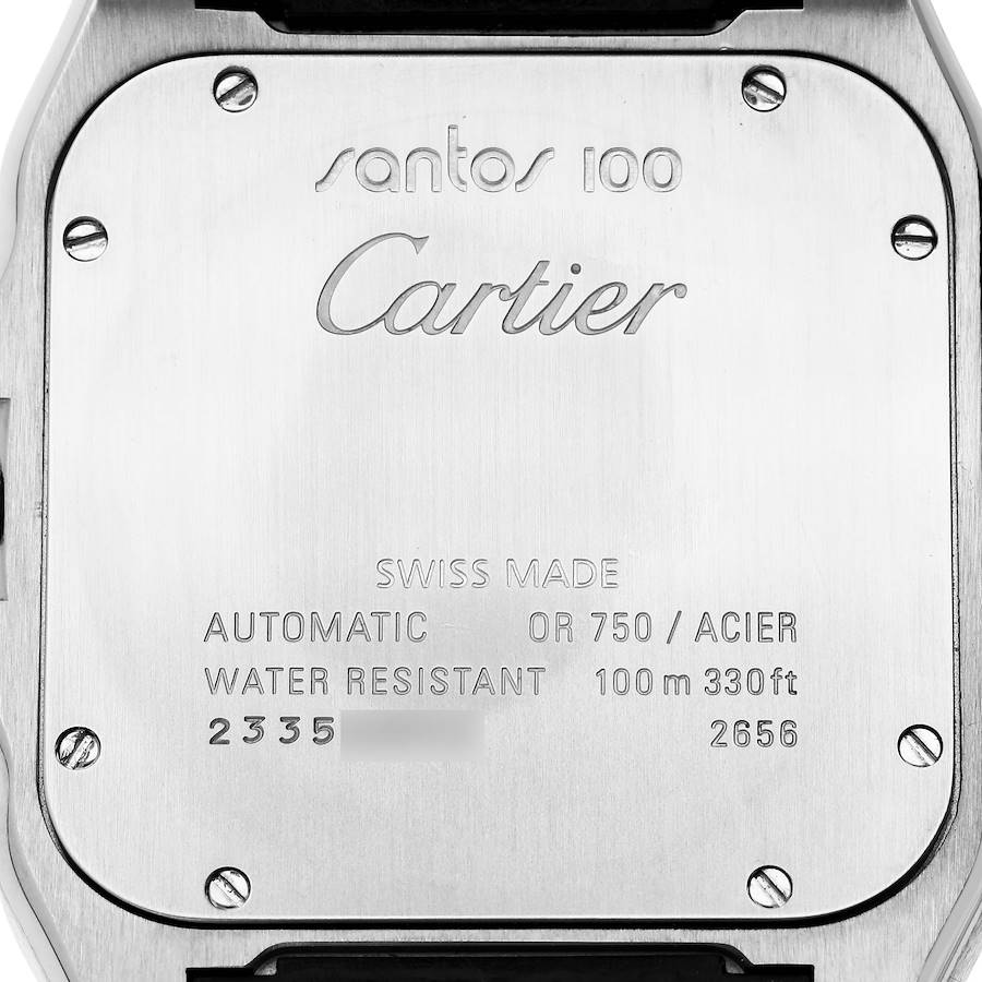 Direkt vom Hersteller erhältliche Replica Herrenuhr: Cartier Santos 100, Edelstahl/Gelbgold, 38 mm W20072X7 – Bild 6