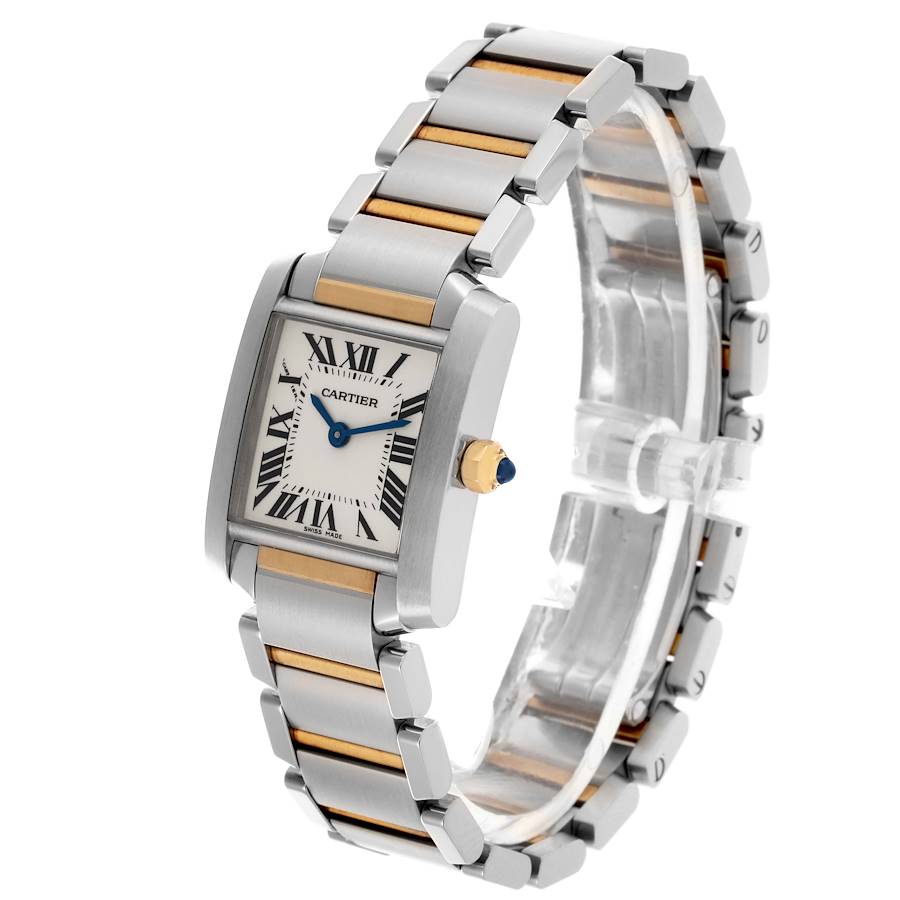 Neue Replica Damenuhr: Cartier Tank Francaise, kleine Ausführung, Edelstahl/Gelbgold, W51007Q4 – Bild 3