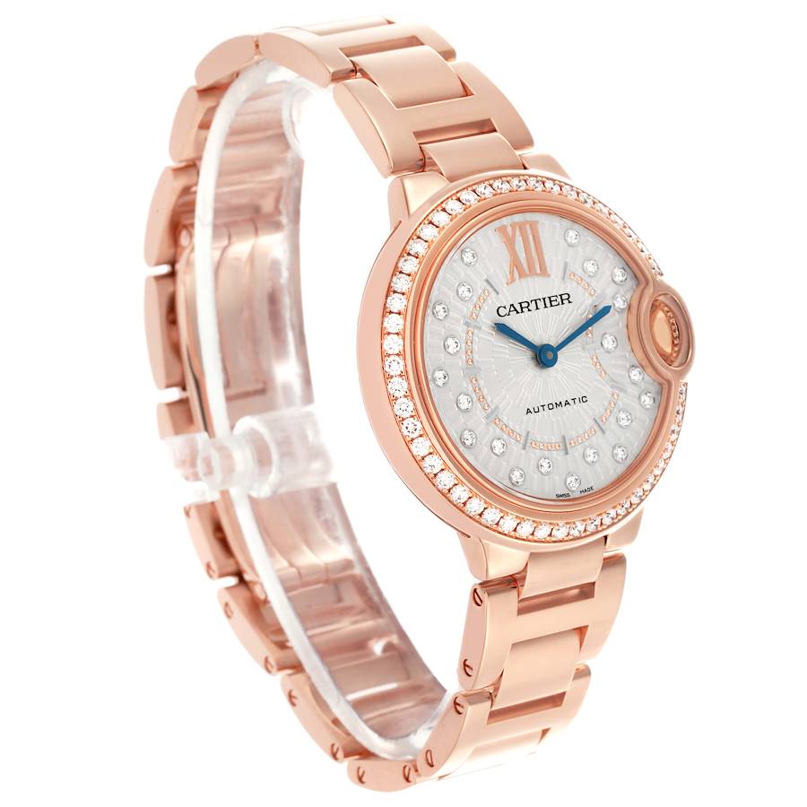Verkaufsstarke Replica Damenuhr: Cartier Ballon Bleu, Roségold, Diamanten, WJBB0082 – Bild 3