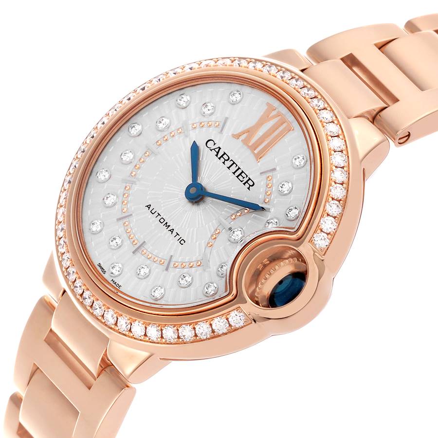 Verkaufsstarke Replica Damenuhr: Cartier Ballon Bleu, Roségold, Diamanten, WJBB0082 – Bild 5