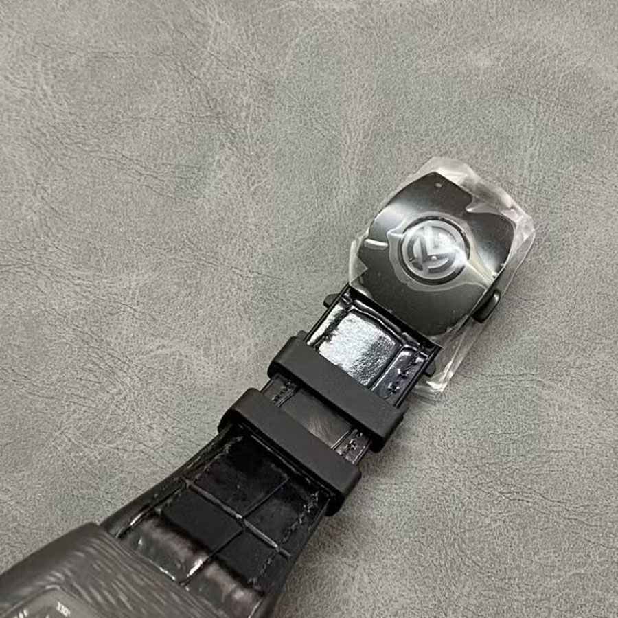 Zeitlose Replica Uhr: Franck Muller Vanguard, skelettiert, Tourbillon, schwarzes Carbon, Fiber ABF 45 mm – Bild 8