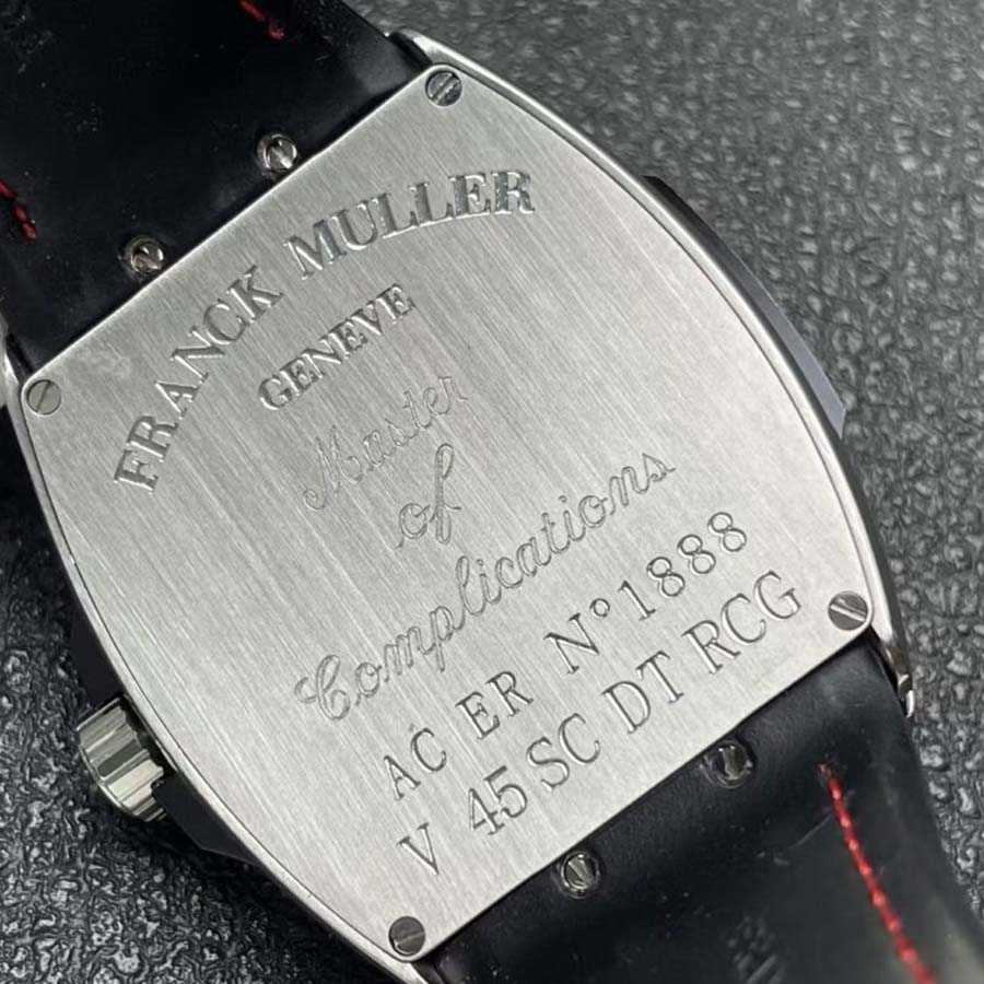 Erstklassig gefertigte Replica Uhr: Franck Muller Vanguard V45 Croatia ZVONIMIR, Edelstahl, Lederarmband, ABF 45 mm – Bild 7