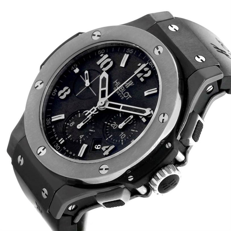 Besonders luxuriöse Replica Herrenuhr: Hublot Big Bang Ice Bang, schwarze Keramik, 301.CT.130.RX – Bild 4