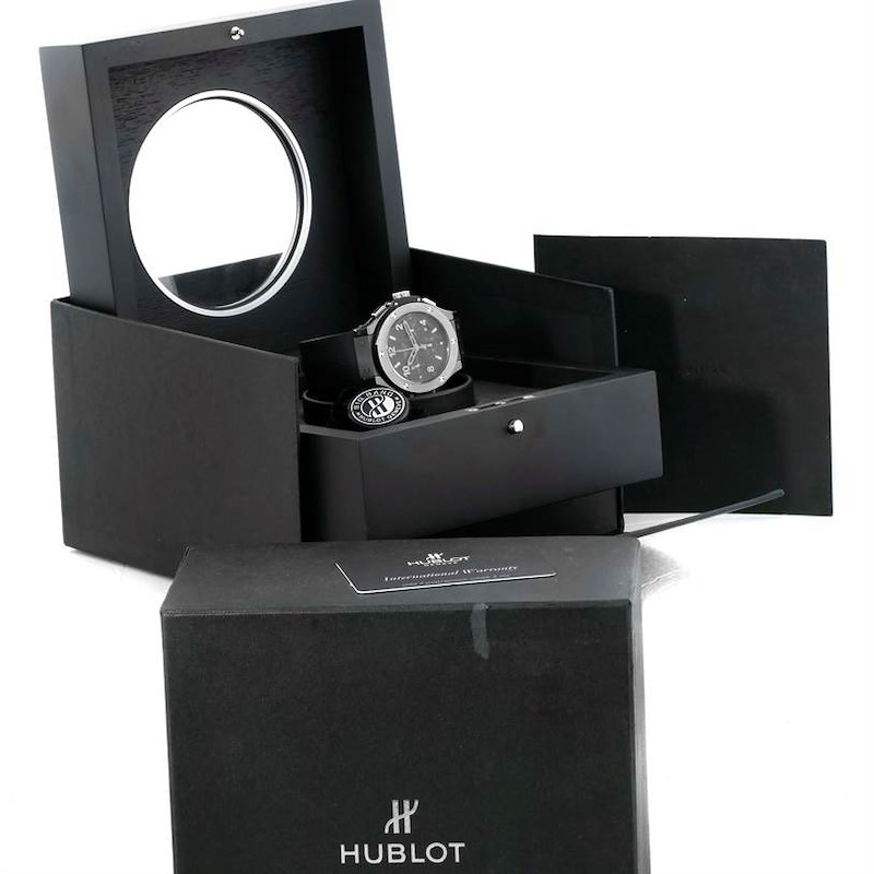 Besonders luxuriöse Replica Herrenuhr: Hublot Big Bang Ice Bang, schwarze Keramik, 301.CT.130.RX – Bild 7