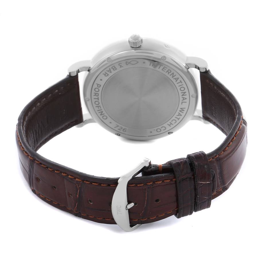 Günstige Replica Herrenuhr: IWC Portofino, Mondphase, silberfarbenes Zifferblatt, Edelstahl, IW459401 – Bild 7