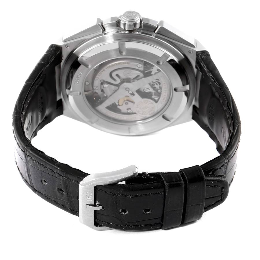 Unschätzbar wertvolle Replica Herrenuhr: IWC Big Ingenieur, schwarzes Zifferblatt, Edelstahl, Chronograph, IW378401 – Bild 7