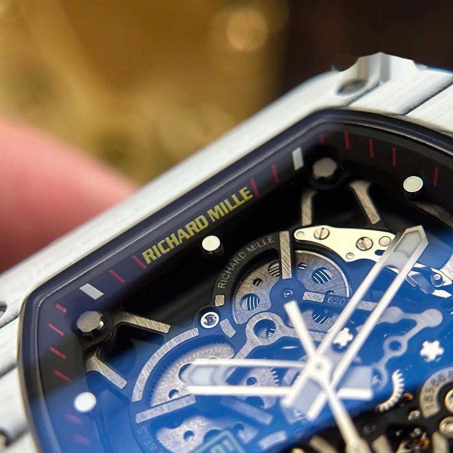 Erschwingliche Replica Uhr: Richard Mille RM 35-01 Rafael Nadal, weiß, Carbon TPT, limitierte Edition, ZF V3 49,94 mm X 44,5 mm – Bild 6