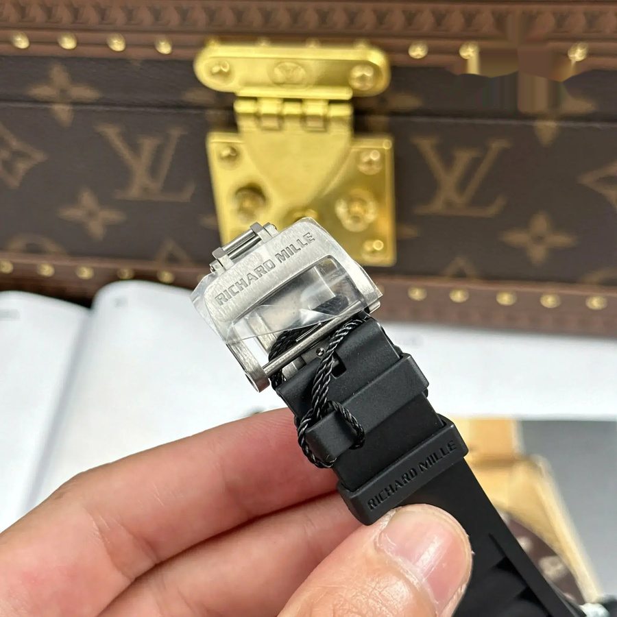 Erschwingliche Replica Uhr: Richard Mille RM 35-01 Rafael Nadal, weiß, Carbon TPT, limitierte Edition, ZF V3 49,94 mm X 44,5 mm – Bild 12