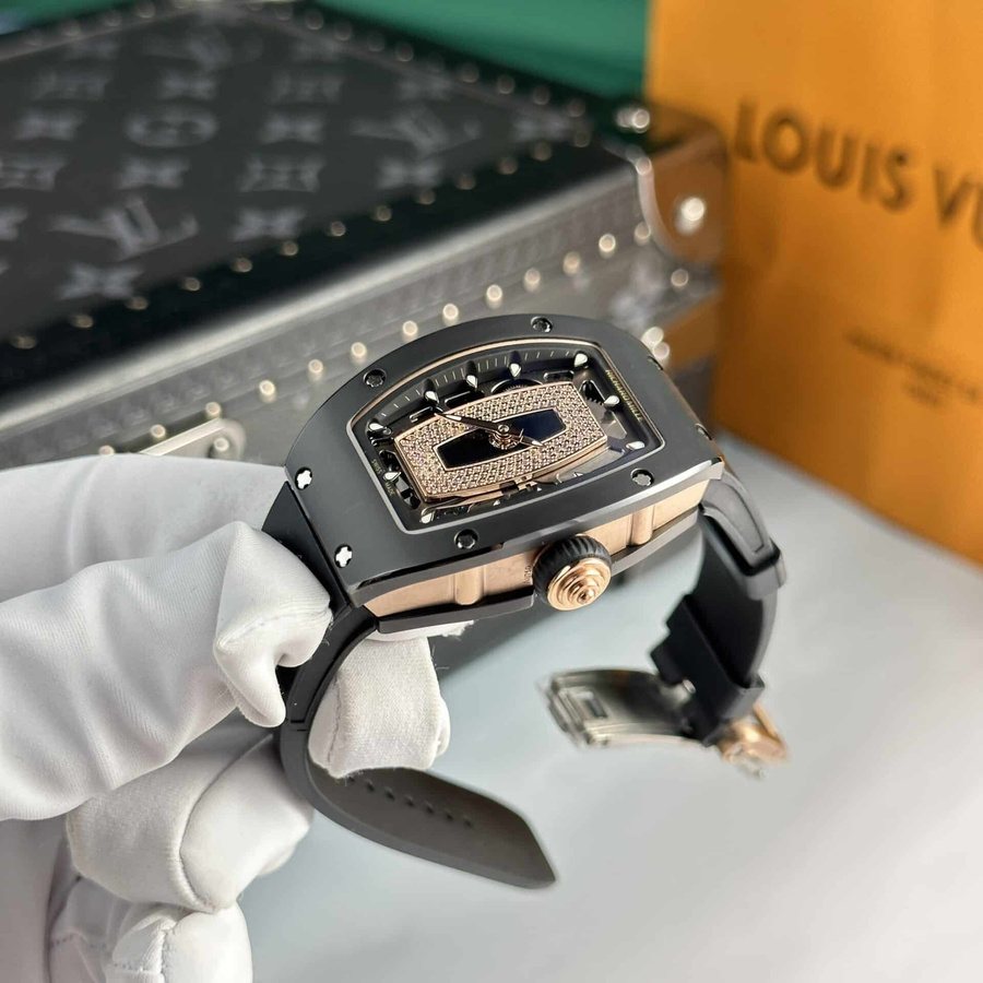 Beste Replica Uhr: Richard Mille RM 07-01, Keramik, Roségold, Black Lip 45.32 × 32,3 mm – Bild 3