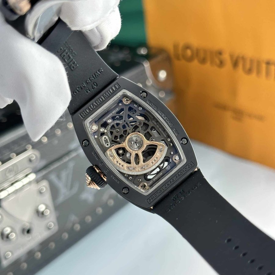 Beste Replica Uhr: Richard Mille RM 07-01, Keramik, Roségold, Black Lip 45.32 × 32,3 mm – Bild 7