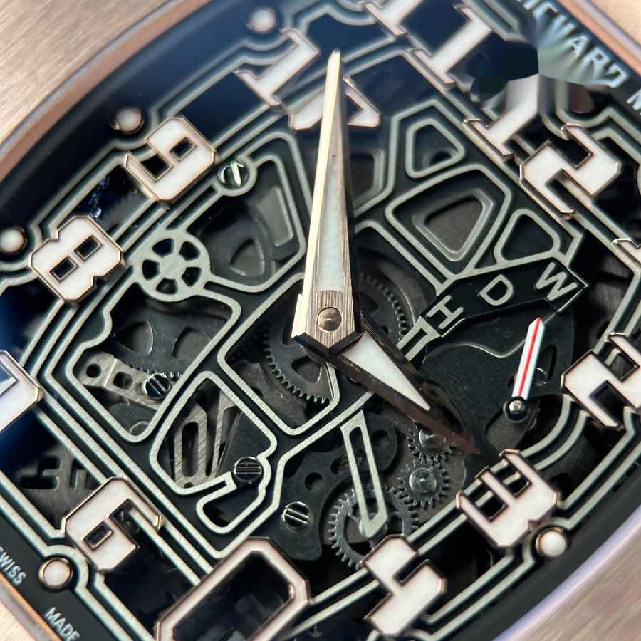 Exquisite Replica Uhr: Richard Mille RM 67-01, Roségold, Automatik, extraflach, Kautschukarmband, 38,7 mm X 47,5 mm – Bild 9
