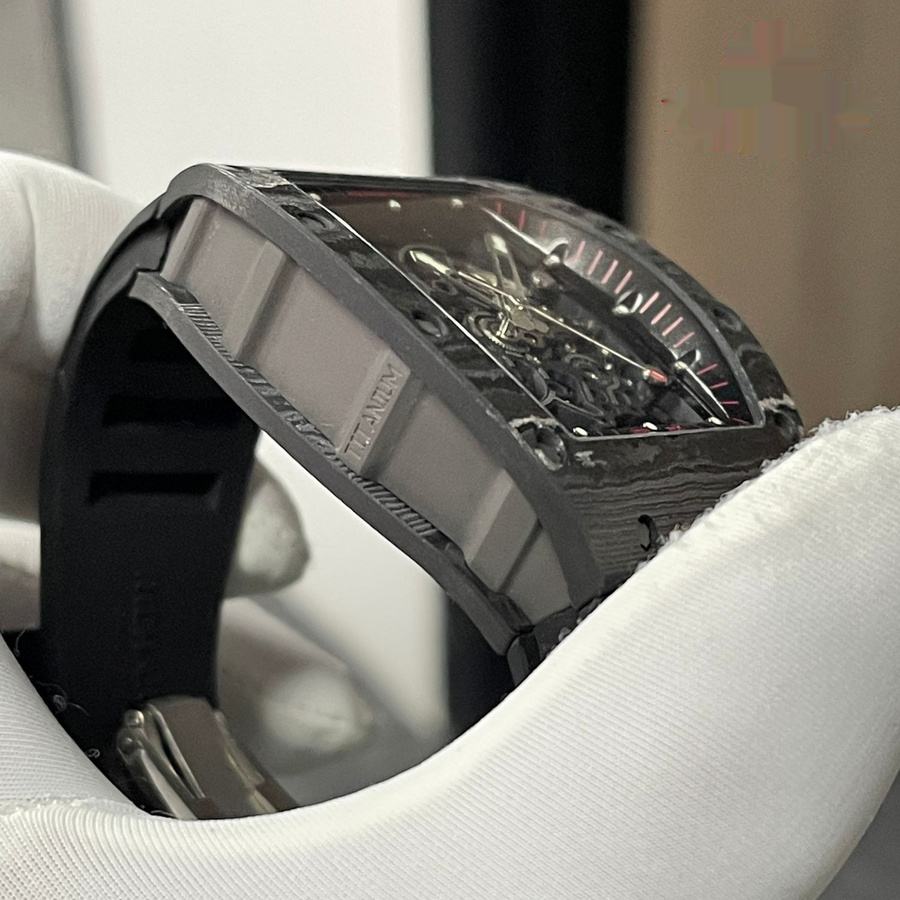 Ausgewählte Replica Uhr: Richard Mille RM 055 Bubba Watson, dunkel, Sonderanfertigung, NTPT, Carbonfaser, Vaucher-Uhrwerk – Bild 8
