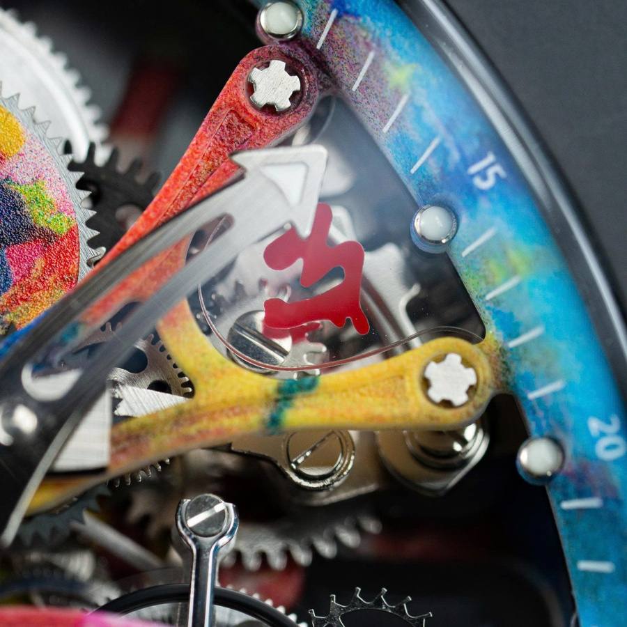 Hochwertige Replica Uhr: Richard Mille RM 68-01, Tourbillon, Cyril Kongo, schwarze Keramik, 52.24 × 42,70 mm – Bild 7
