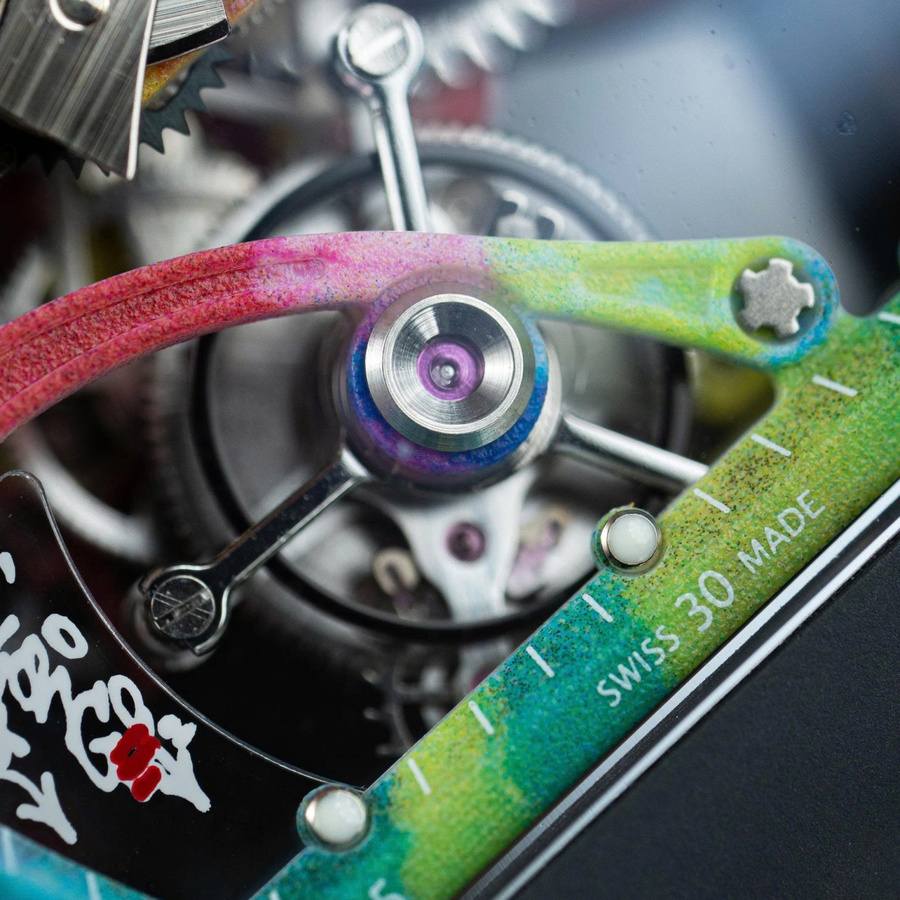 Hochwertige Replica Uhr: Richard Mille RM 68-01, Tourbillon, Cyril Kongo, schwarze Keramik, 52.24 × 42,70 mm – Bild 8