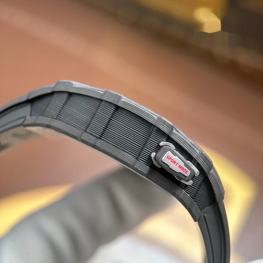 Wertige Replica Uhr: Richard Mille RM 35-03 Rafael Nadal, schwarzes Carbon, 43,2 mm X 50 mm – Bild 9