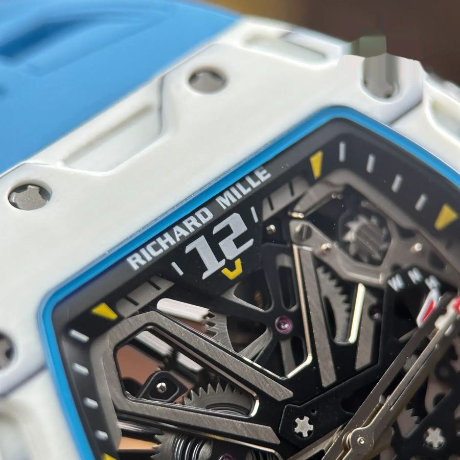 Makellose Replica Uhr: Richard Mille RM 35-03 Rafael Nadal, weiß, Quartz TPT 43,2 mm X 50 mm – Bild 5
