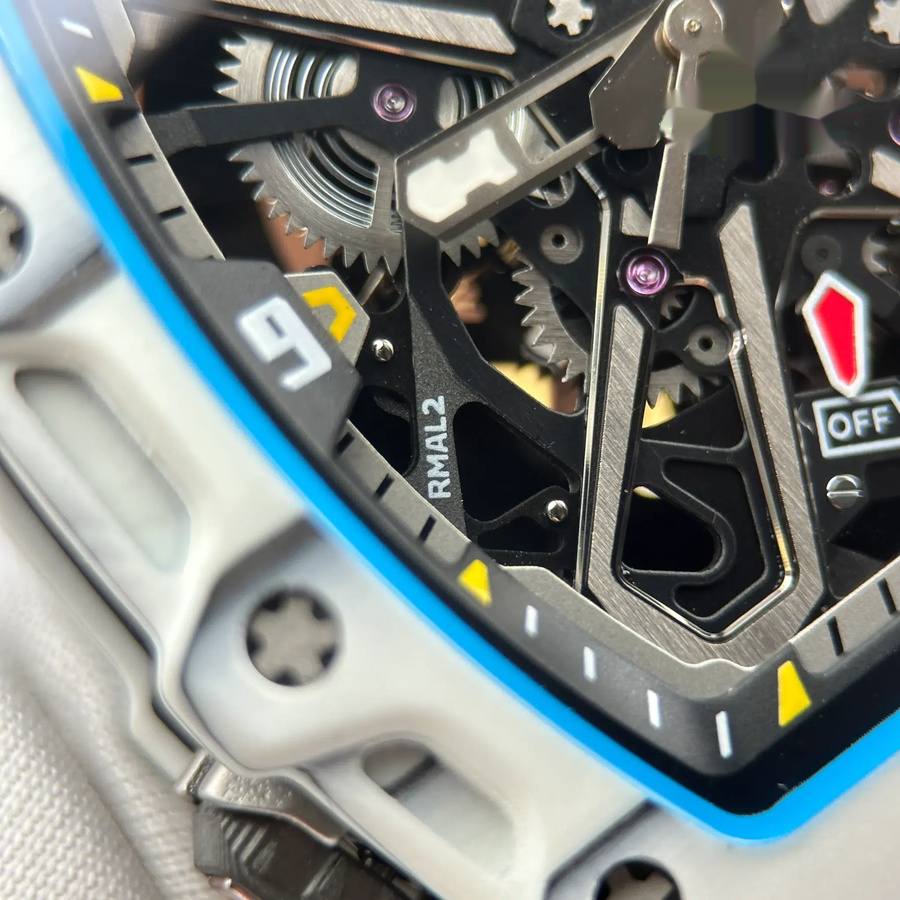 Makellose Replica Uhr: Richard Mille RM 35-03 Rafael Nadal, weiß, Quartz TPT 43,2 mm X 50 mm – Bild 8