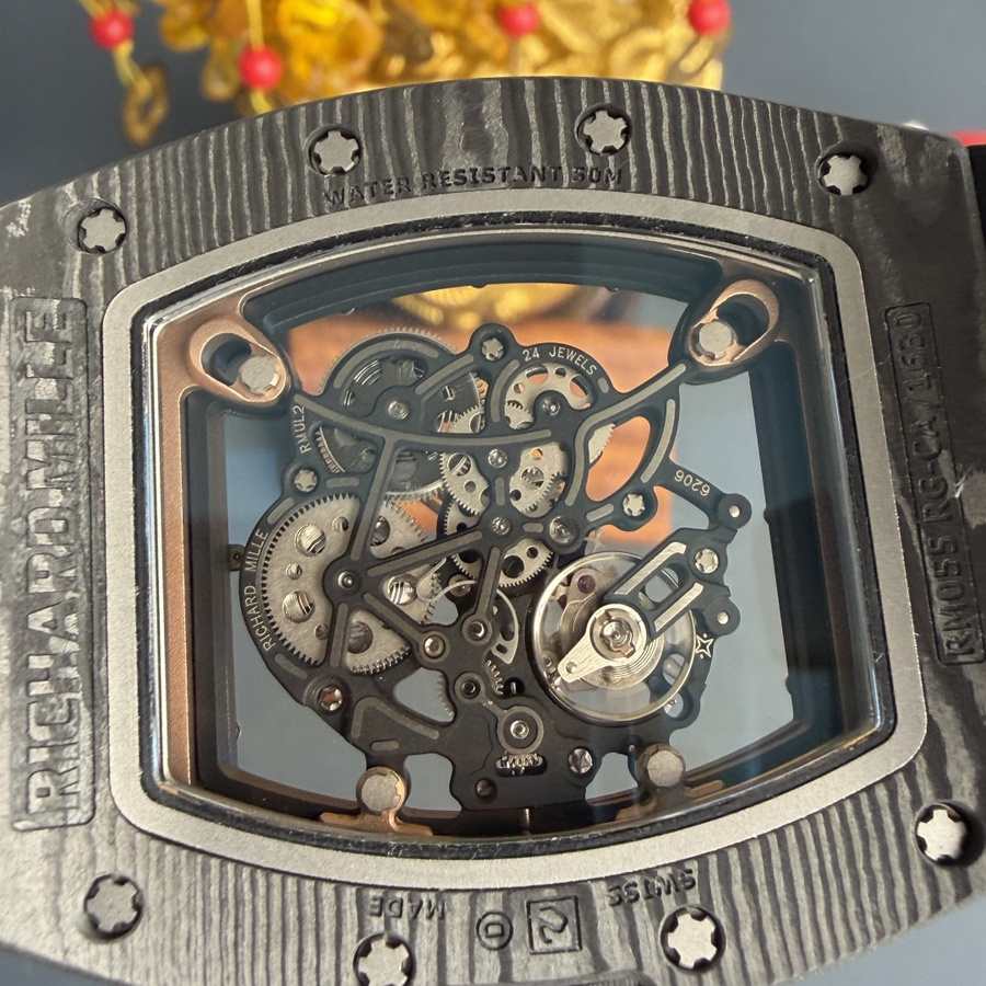 Gefragte Replica Uhr: Richard Mille RM 055, Roségold, individuell gefertigt, Carbon TPT CVD, Diamanten, Vaucher-Uhrwerk, 42,7 mm X 49,9 mm – Bild 8
