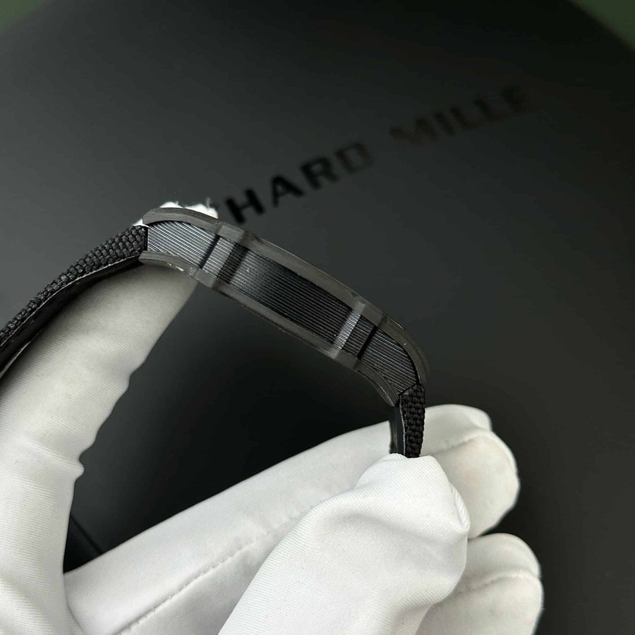 Legendäre Replica Uhr: Richard Mille RM 27-05 Rafael Nadal, schwarzes Carbon, Fiber 37.25×47,25 mm – Bild 6