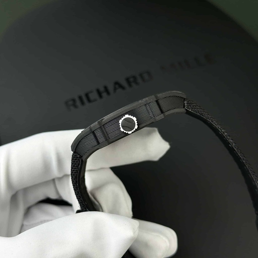 Legendäre Replica Uhr: Richard Mille RM 27-05 Rafael Nadal, schwarzes Carbon, Fiber 37.25×47,25 mm – Bild 7
