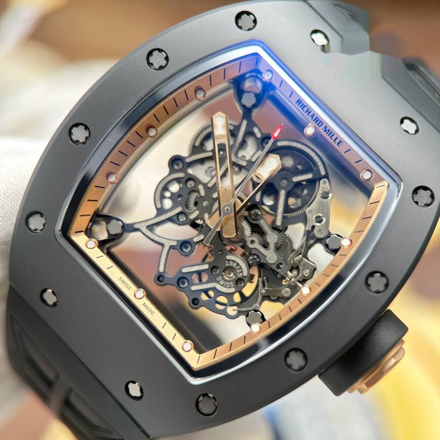 Von Luxusdesigns inspirierte Replica Uhr: Richard Mille RM 055 Bubba Watson, Asien, Edition, ZF 42,7 mm – Bild 5
