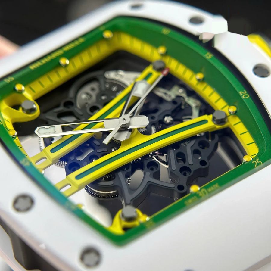 Erstrangige Replica Uhr: Richard Mille RM 61-01 Yohan Blake, Asien, limitierte Edition, weiße Keramik, ZF 42,7 mm X 50,23 mm – Bild 7