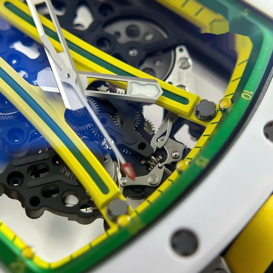 Erstrangige Replica Uhr: Richard Mille RM 61-01 Yohan Blake, Asien, limitierte Edition, weiße Keramik, ZF 42,7 mm X 50,23 mm – Bild 8