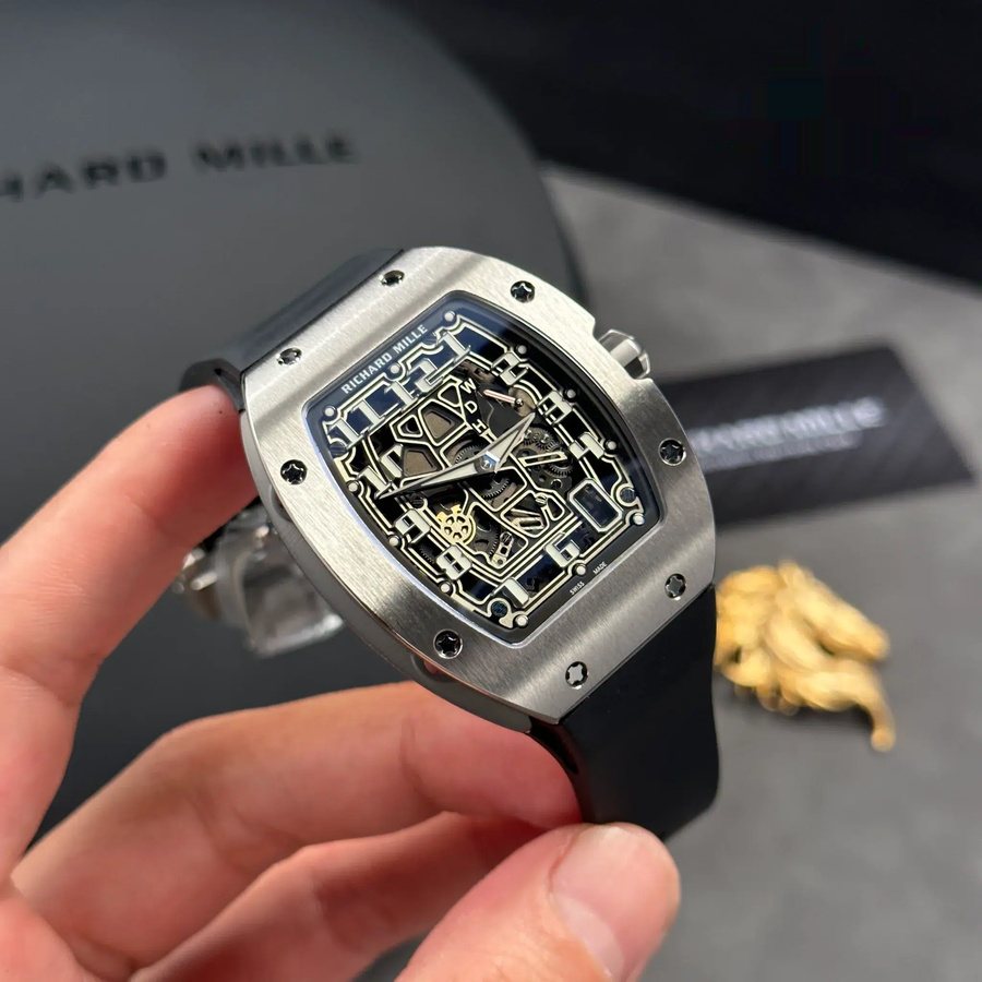 Erstklassige Replica Uhr: Richard Mille RM 67-01, extraflach, Titan, Gehäuse, High-Quality, Armband, 38,7 mm X 47,5 mm – Bild 4