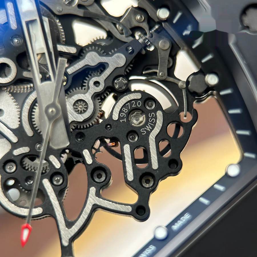 Unschätzbar wertvolle Replica Uhr: Richard Mille RM 055 Bubba Watson, schwarze Keramik, ZF 42,7 mm – Bild 7