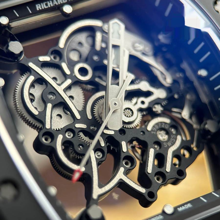 Unschätzbar wertvolle Replica Uhr: Richard Mille RM 055 Bubba Watson, schwarze Keramik, ZF 42,7 mm – Bild 8