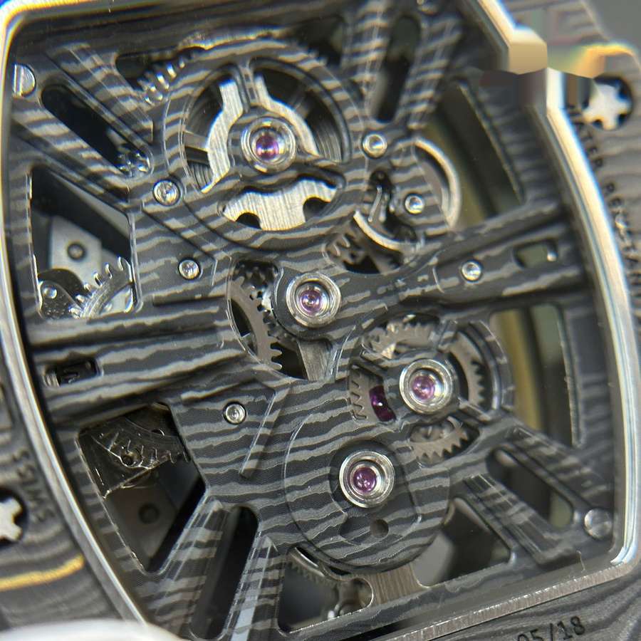 Seltene Replica Uhr: Richard Mille RM 12-01, Tourbillon, NTPT, Carbon, limitierte Edition, 48 mm X 39,30 mm – Bild 12