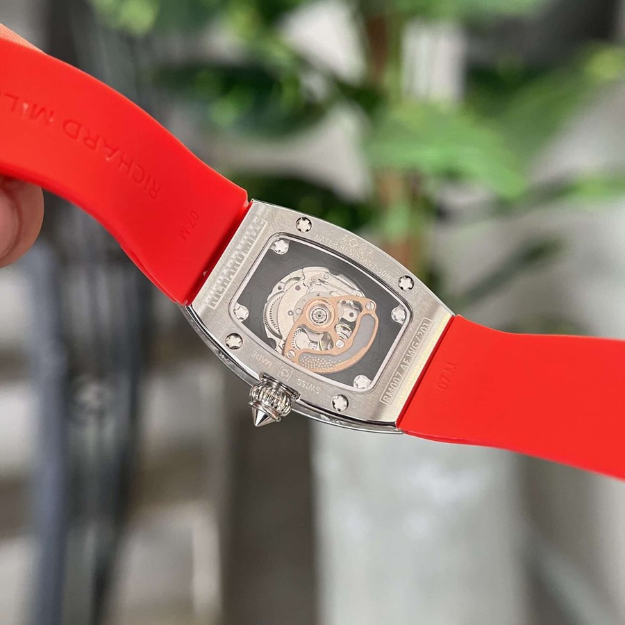 Stilvolle Replica Uhr: Richard Mille RM 07-01, vollständig, Diamanten, Red Lip 45.32 × 32,3 mm – Bild 7