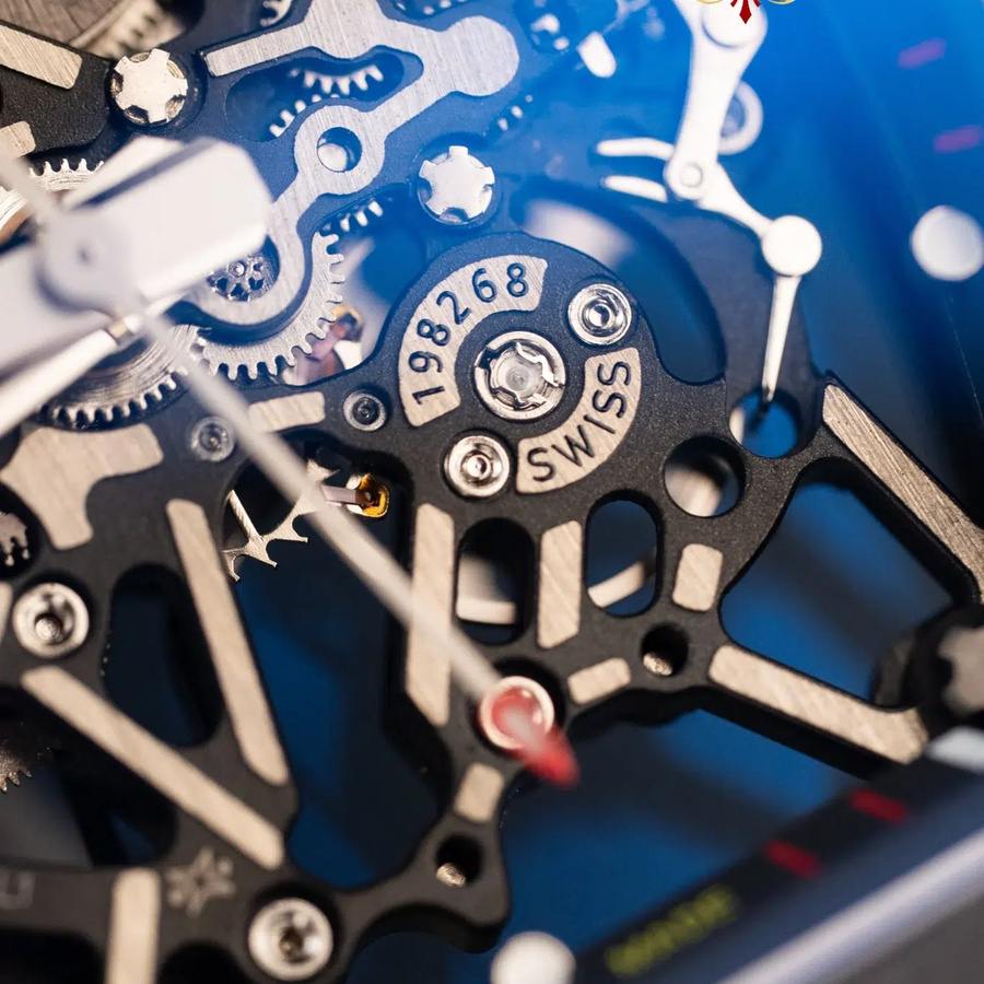 Zeitlose Replica Uhr: Richard Mille RM 35-02 Rafael Nadal, schwarz, Carbon TPT, weiß, Kautschukarmband, ZF 49,94 mm X 44,5 mm – Bild 6
