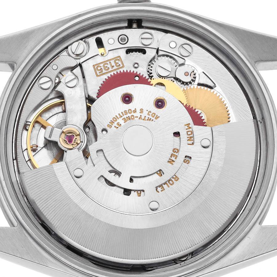 Feinste Replica Herrenuhr: Rolex Date, schwarzes Zifferblatt, glatte Lünette, Edelstahl, 15200 – Bild 6