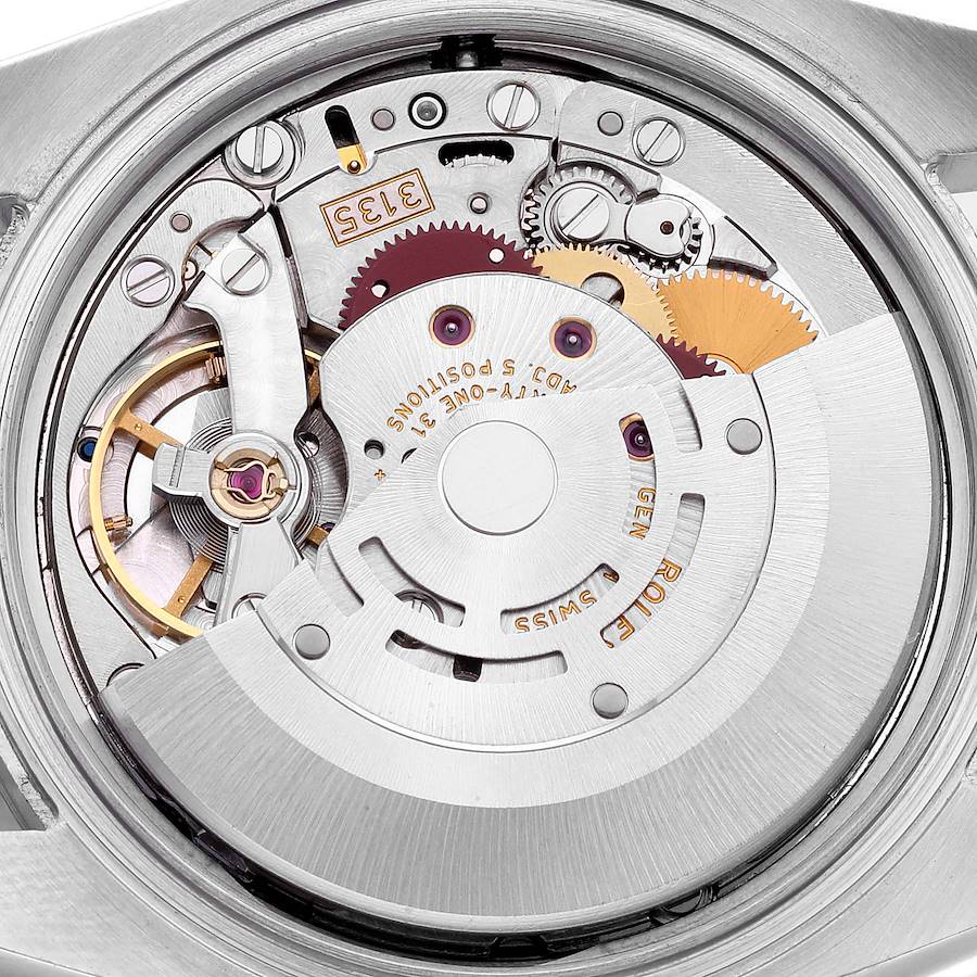 Besondere Replica Herrenuhr: Rolex Datejust, Edelstahl/Weißgold, blaues Zifferblatt, Roulette-Datumsscheibe, 116234 – Bild 6