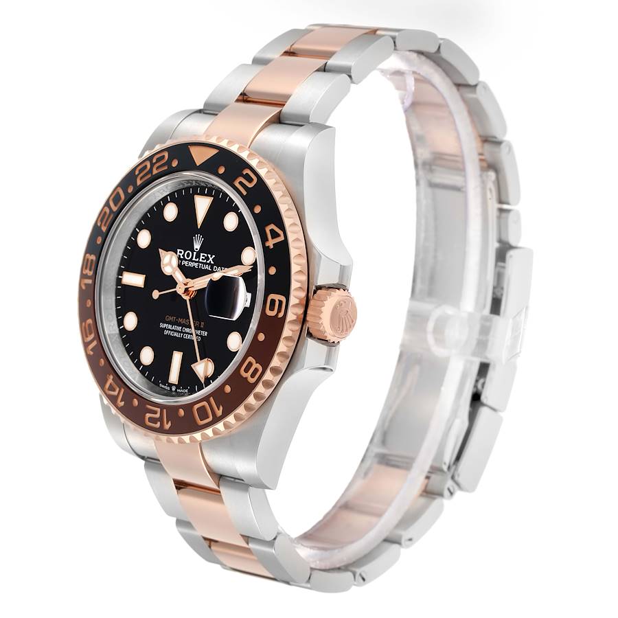 Erschwingliche Replica Herrenuhr: Rolex GMT Master II Root Beer, Lünette, Edelstahl/Roségold, 126711 – Bild 4