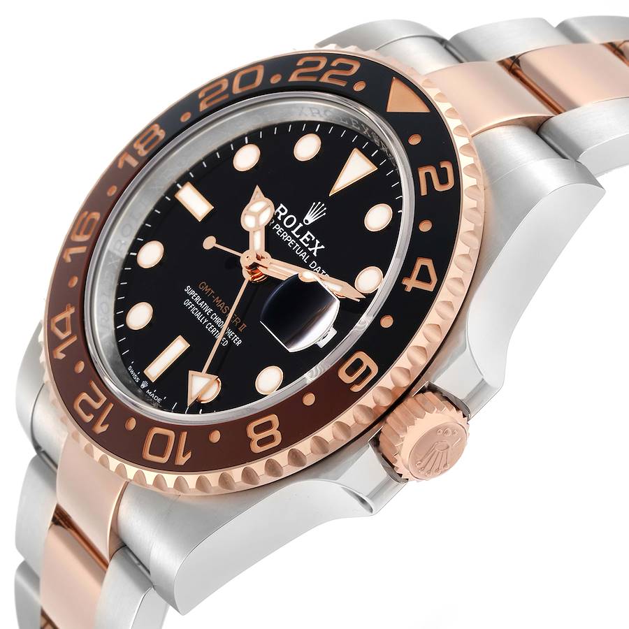 Erschwingliche Replica Herrenuhr: Rolex GMT Master II Root Beer, Lünette, Edelstahl/Roségold, 126711 – Bild 5