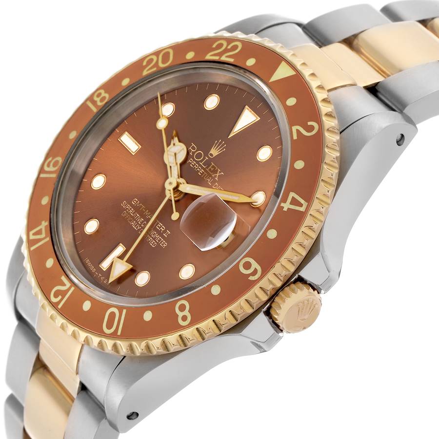 Attraktiv bepreiste Replica Herrenuhr: Rolex GMT Master II, Edelstahl/Gelbgold, Bronze, 16713 – Bild 5