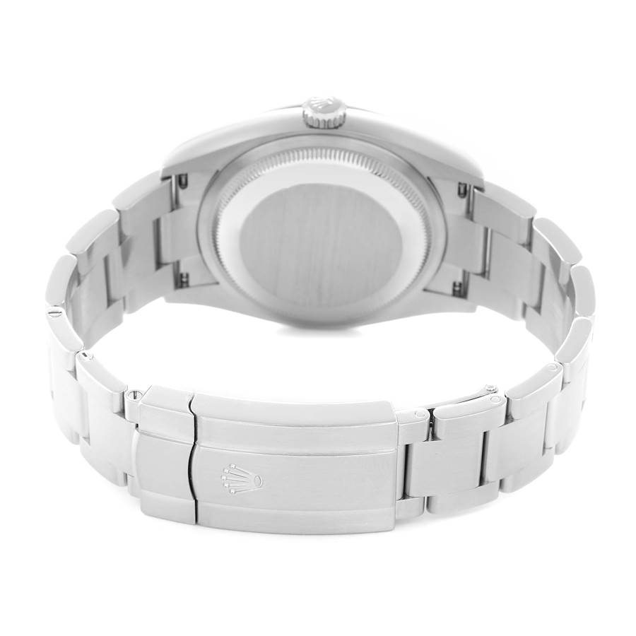 Erlesene Replica Herrenuhr: Rolex Oyster Perpetual, blaues Zifferblatt, Edelstahl, 126000 – Bild 7