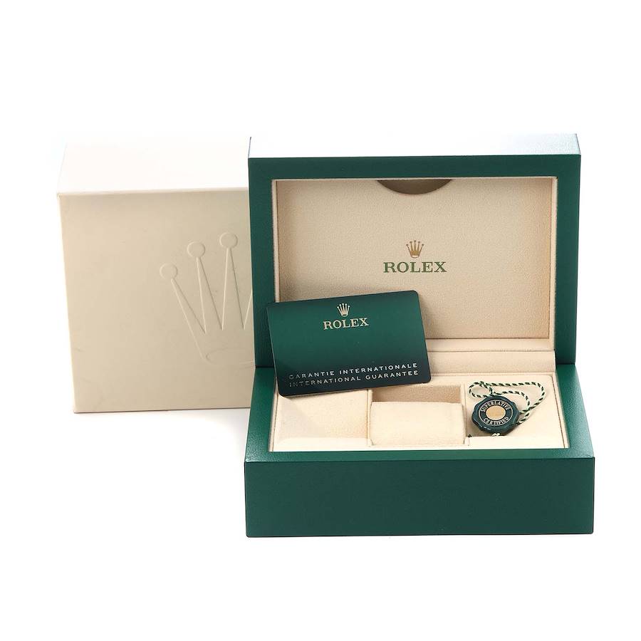 Erlesene Replica Herrenuhr: Rolex Oyster Perpetual, blaues Zifferblatt, Edelstahl, 126000 – Bild 8