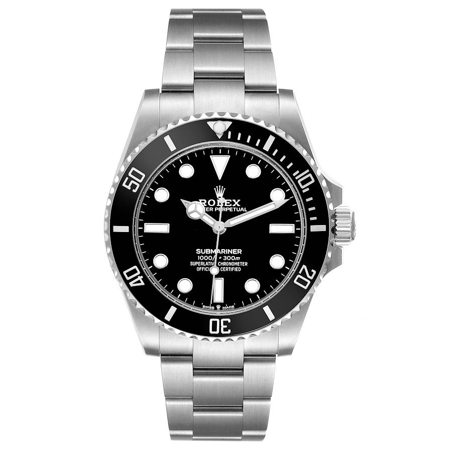 Hochpräzise Replica Herrenuhr: Rolex Submariner, ohne Datum, Keramiklünette, Edelstahl, 124060 – Bild 2