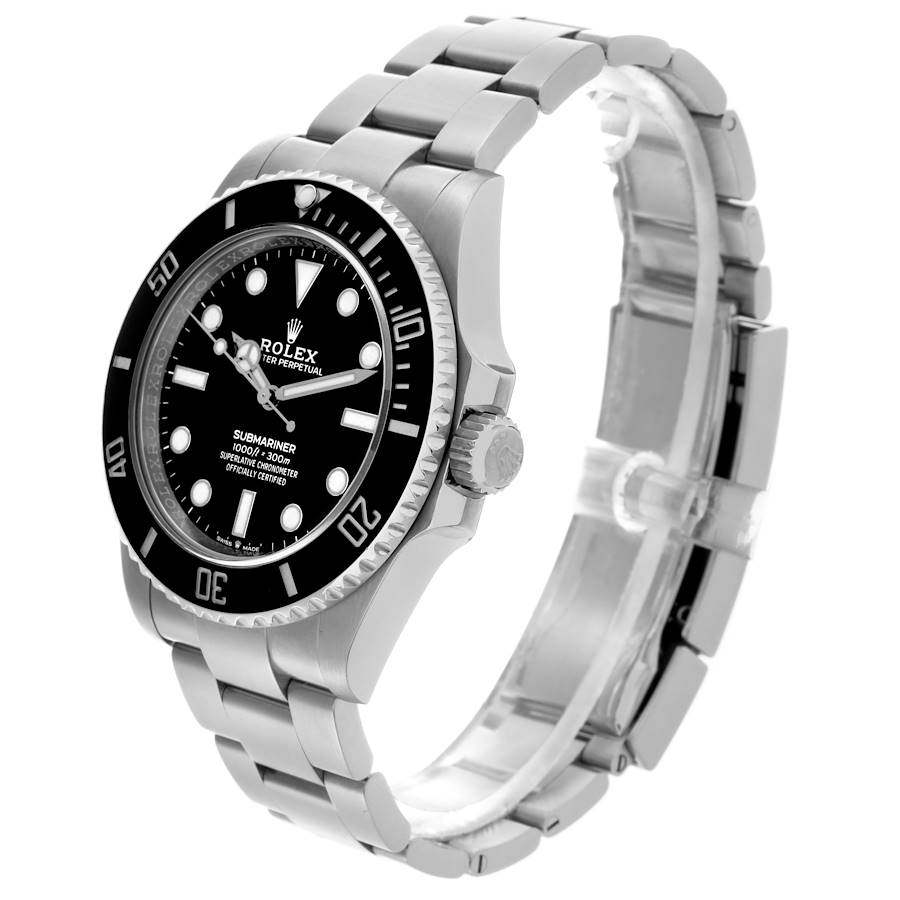 Hochpräzise Replica Herrenuhr: Rolex Submariner, ohne Datum, Keramiklünette, Edelstahl, 124060 – Bild 4