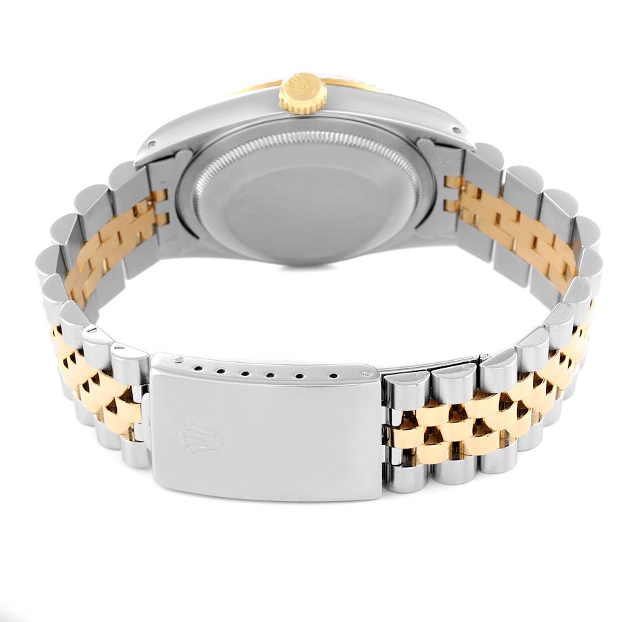 Kaufenswerte Replica Uhr: Rolex Datejust 36 mm, Edelstahl/Gelbgold, Zifferblatt mit Diamanten, 16233 – Bild 7