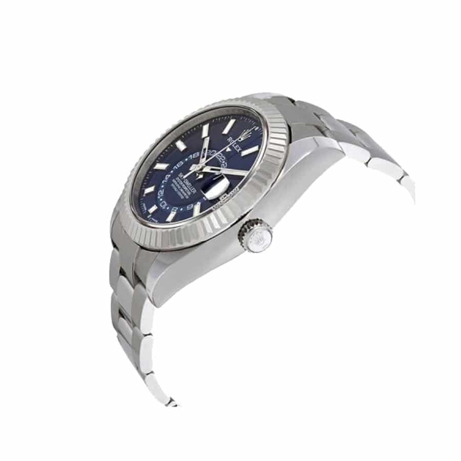 Präzise Replica Uhr: Rolex Sky-Dweller, blaues Zifferblatt, Edelstahl – Bild 3