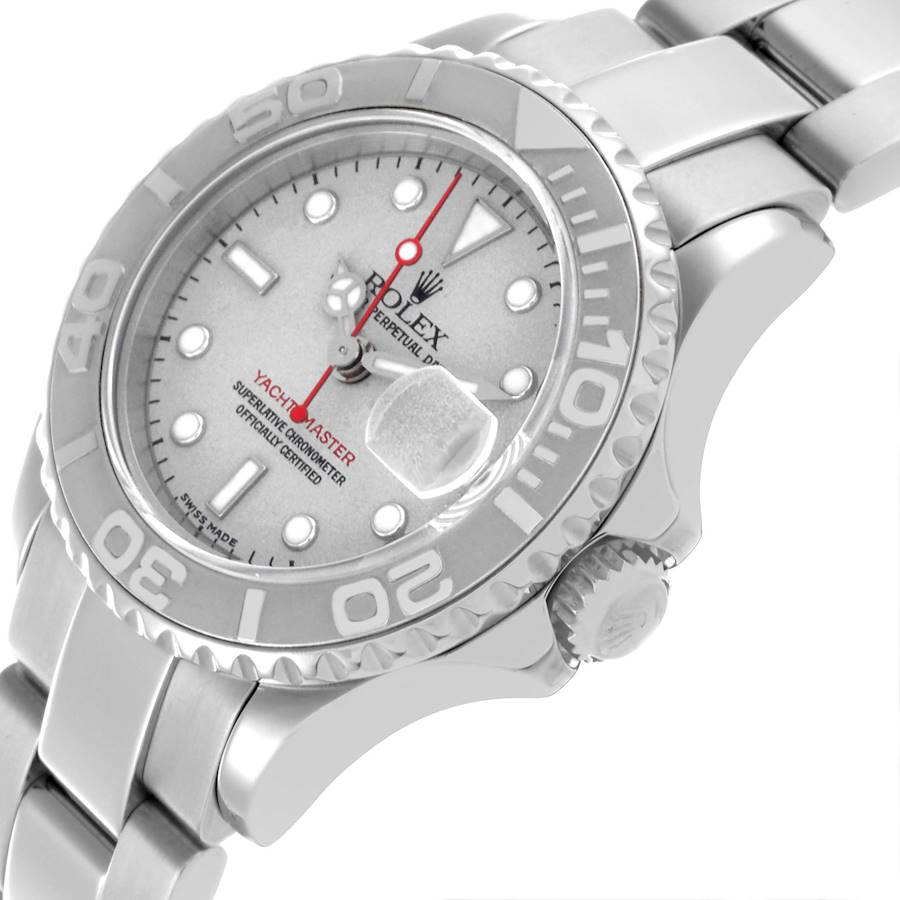 Exklusive Replica Damenuhr: Rolex Yachtmaster 29, Edelstahl, Platin, Zifferblatt, Lünette – Bild 4